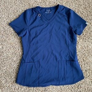 Navy Blue Scrub Top